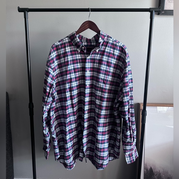 Ralph Lauren Plaid Button Down Shirt SZ XXL Red-Green-White - Picture 1 of 14